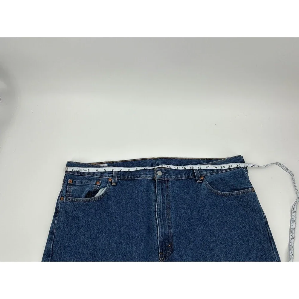 Levi's Men's 505 REGULAR FIT Straight Leg BLUE  JEANS NWT  46X30  100% Cotton